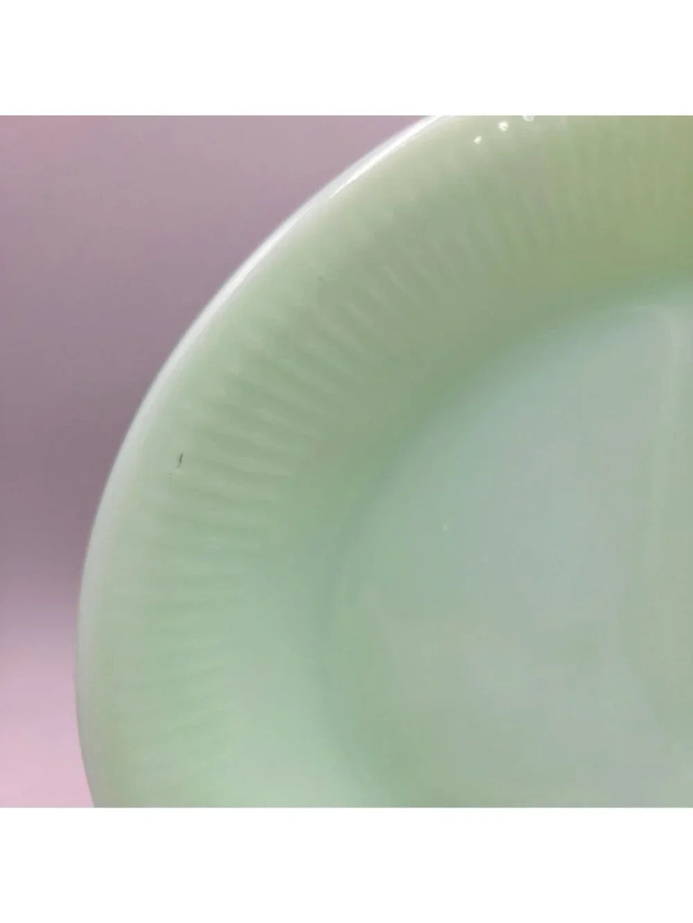 Fire-King Jane Ray Jadeite Green Glass Oval Serving Platter 12